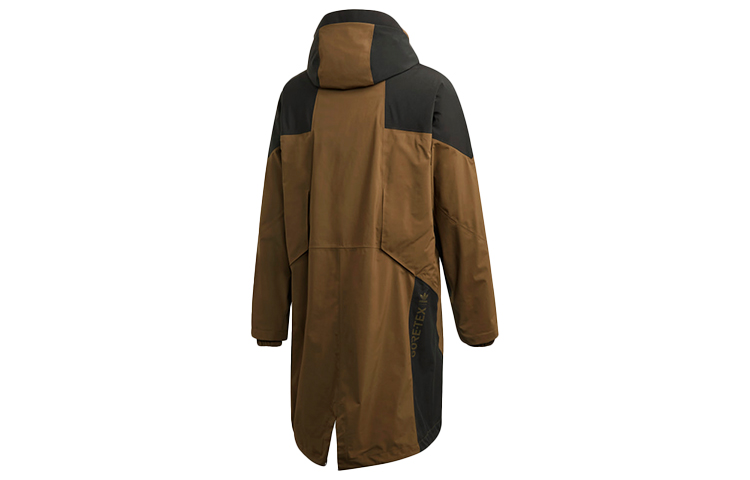 adidas Originals Colorblock Waterproof Breathable Hoodie Jacket Black/Brown ED5680 圖 3