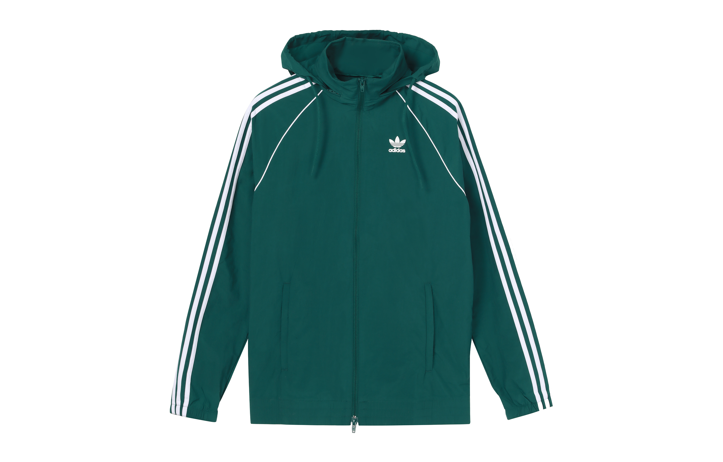 adidas Originals Colorblock Windbreaker Jacket Green CW1311
