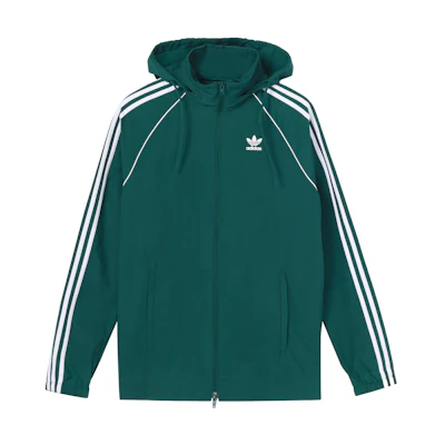 adidas Originals Colorblock Windbreaker Jacket Green CW1311