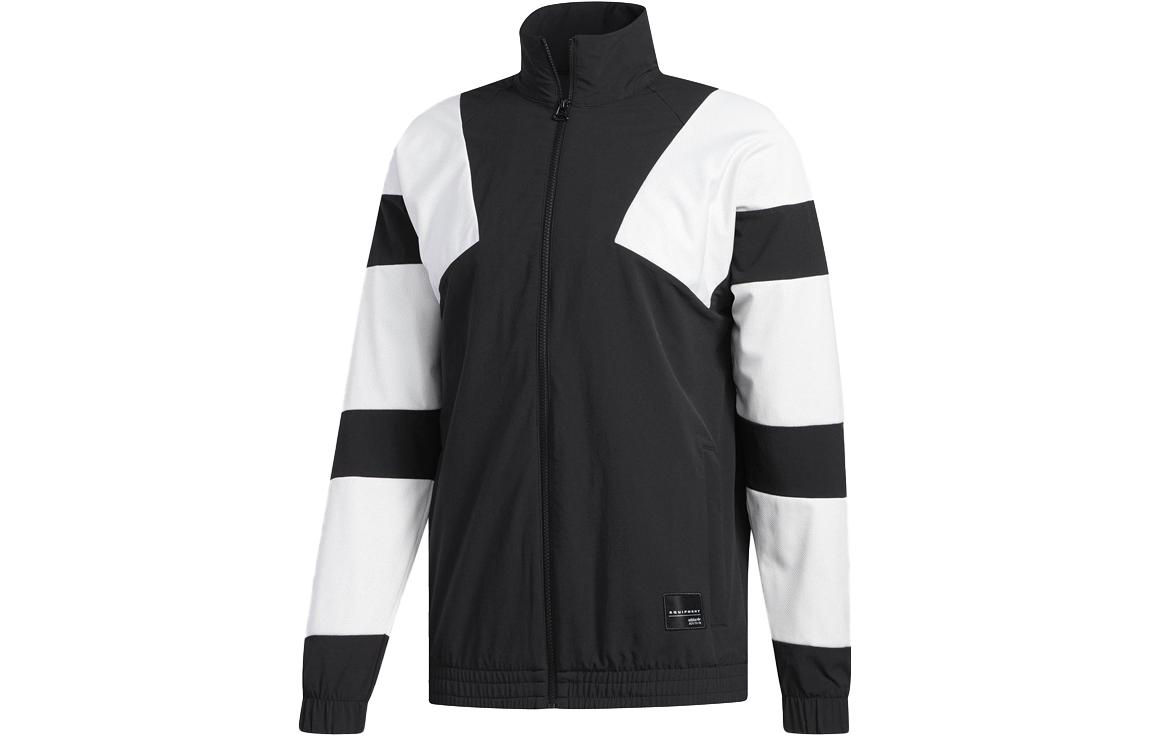 adidas Originals Colorblock Zip-Up Sports Jacket Black CE2234
