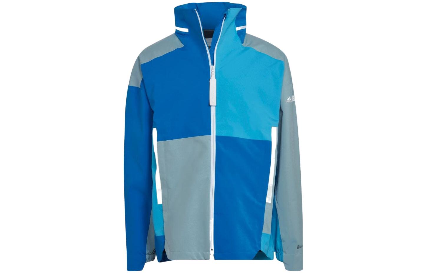 adidas Originals Colorblock Zip Hoodie Jacket Blue - Sportswear H65694