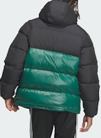 Chaqueta acolchada adidas Originals con capucha colorblock para invierno. IU4777 Shop Chaqueta acolchada adidas Originals con capucha colorblock para invierno. IU4777