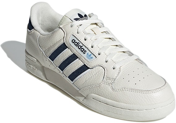 adidas Originals Continental 80 Stripes 'Creamwhite Blue' Putih Krim Biru H05034 Lookbook adidas Originals Continental 80 Stripes 'Creamwhite Blue' Putih Krim Biru H05034