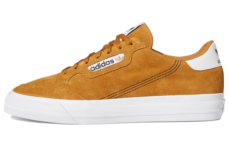 Buy adidas originals Continental Vulc 耐磨 低幫 板鞋 男女同款 薑黃色