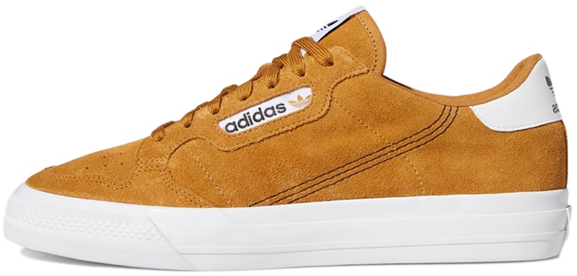 adidas originals Continental Vulc 耐磨 低幫 板鞋 男女同款 薑黃色 Buy adidas originals Continental Vulc 耐磨 低幫 板鞋 男女同款 薑黃色