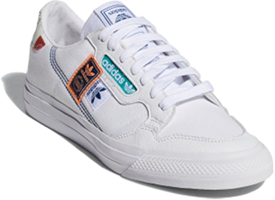 adidas Originals Continental Vulc 'Putih Biru Hijau' FX3810 Order adidas Originals Continental Vulc 'Putih Biru Hijau' FX3810