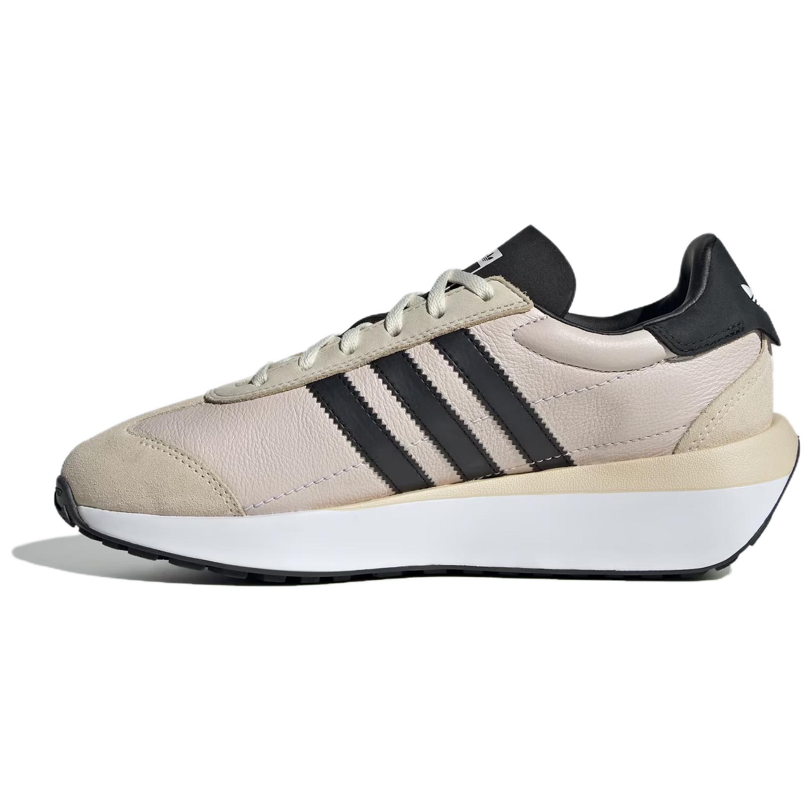 adidas Originals COUNTRY XLG Retro Cushioned Non-Slip Running Shoes Beige/Black IF9283
