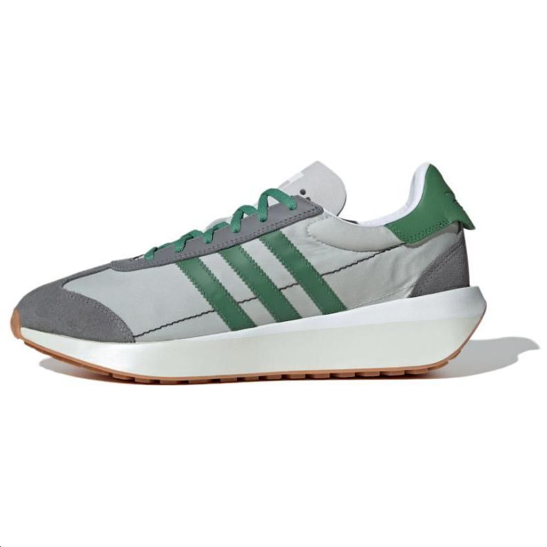 adidas Originals Country XLG Suede Nylon Casual Low-top Shoes Grey Green IE3231