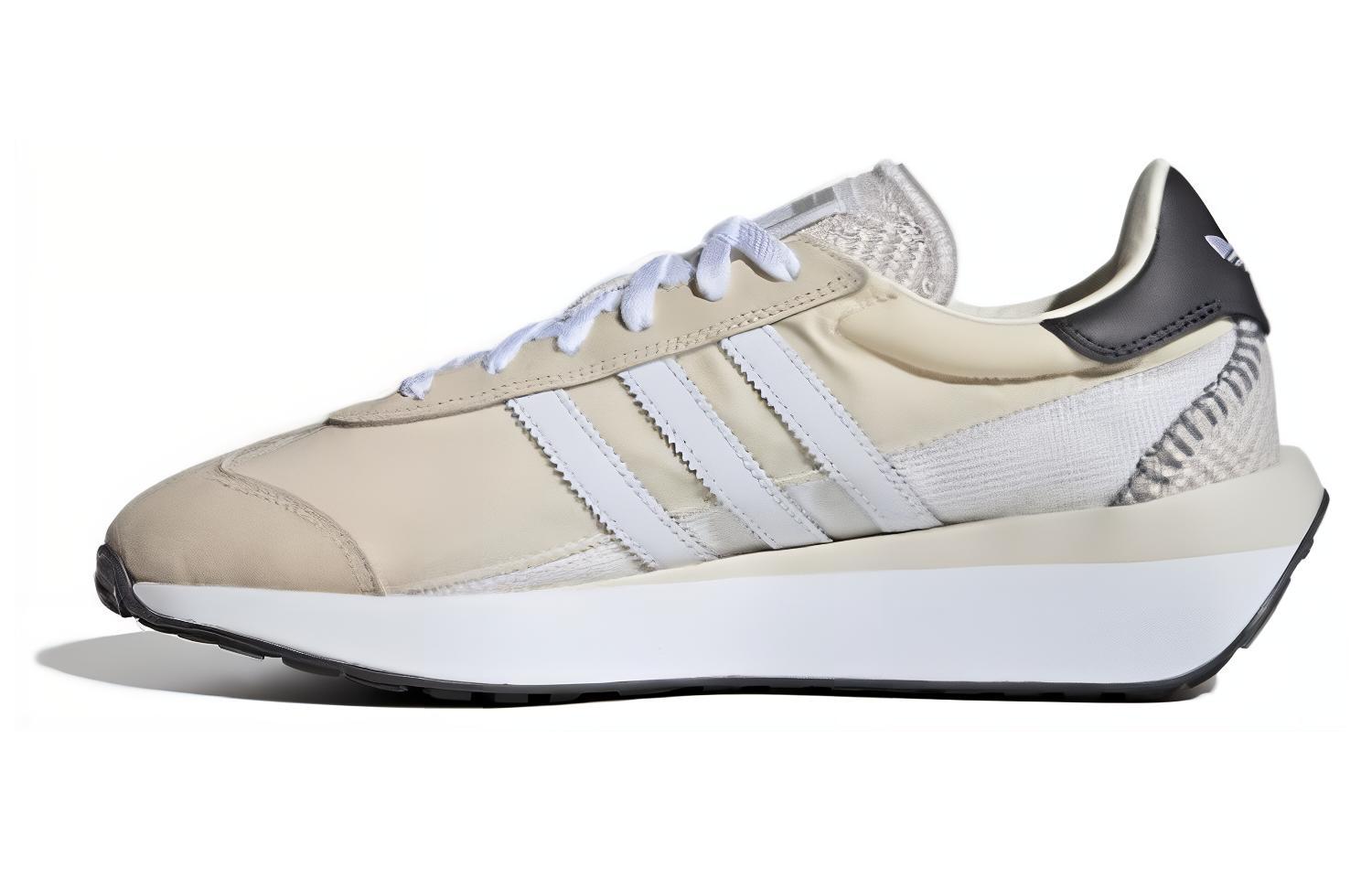 adidas Originals COUNTRY XLG White Brown Nylon Suede Casual Shoes . ID3266