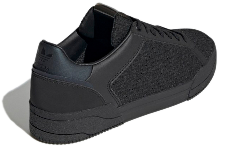 Shop adidas originals Court Tourino 舒適耐磨滑板鞋 炭黑