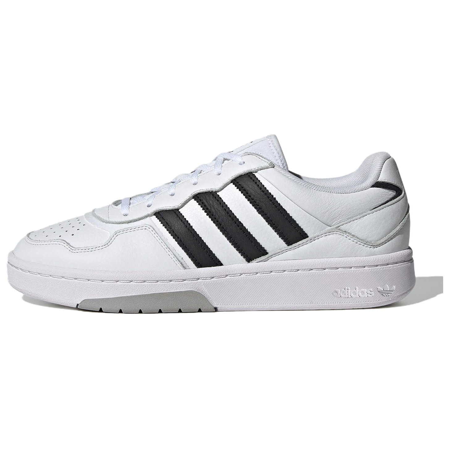 adidas Originals Courtic Leather Low-Top Sneakers White Black Casual JQ5042
