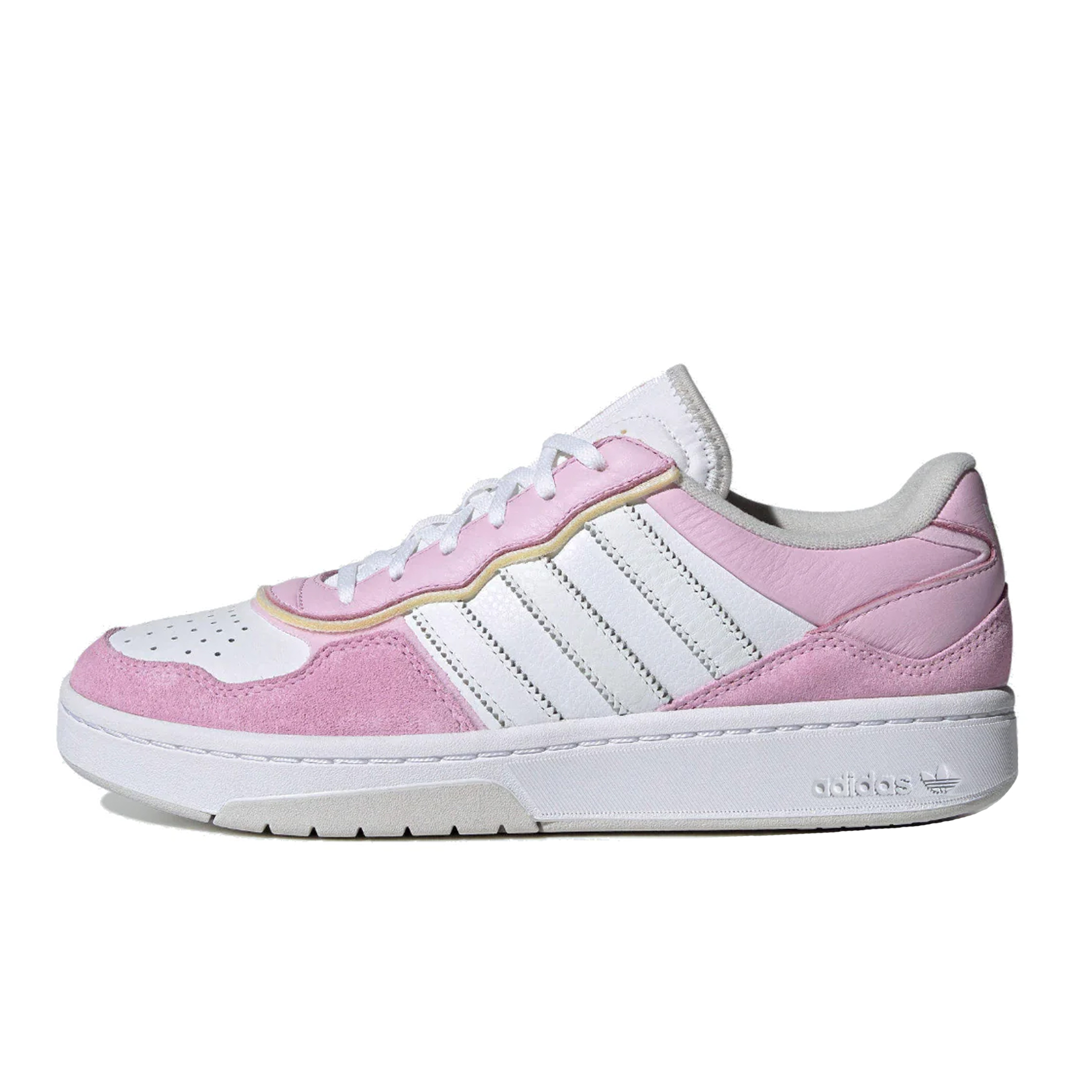 (Women) adidas Originals Courtic Low-Top Skate Shoes Pink White Gray . JI2552