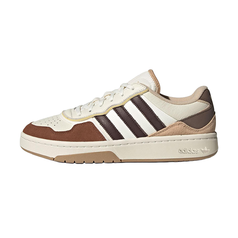 adidas Originals Courtic White Brown Low-Top Skate Shoes Comfortable Durable JQ3152