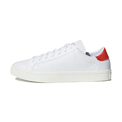 adidas originals Courtvantage Casual Skate Shoes White Red Unisex 'White Red'