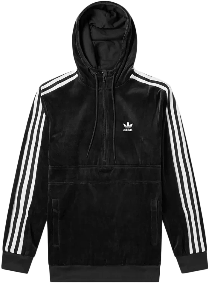 adidas-originals-cozy-half-zip-pullover-hoodie-black-mens-sweatshirt-dx-3625