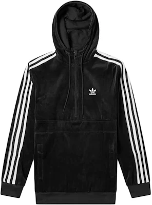 阿迪达斯Originals黑色半拉链连帽衫男士卫衣 DX3625 Buy 阿迪达斯Originals黑色半拉链连帽衫男士卫衣 DX3625