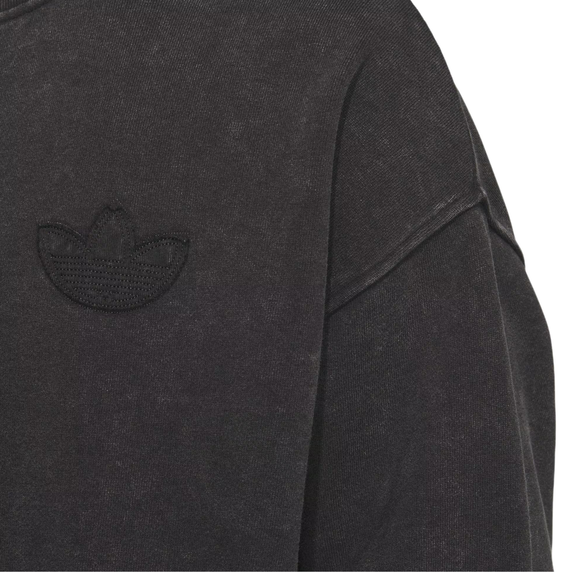 Shop adidas Originals 黑色復古寬鬆版型運動長袖上衣 JM7287