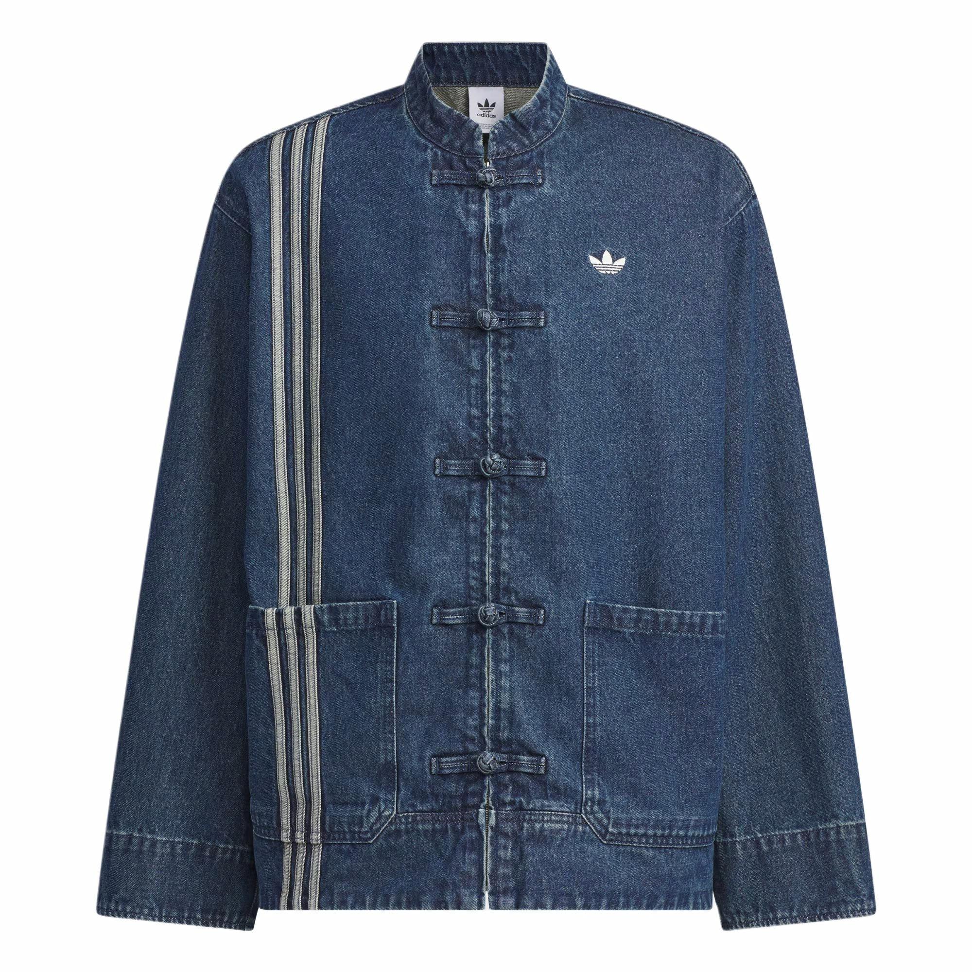 adidas Originals CTT 3.0 Denim Lunar New Year Striped Vintage Jacket Blue Unisex JZ9928