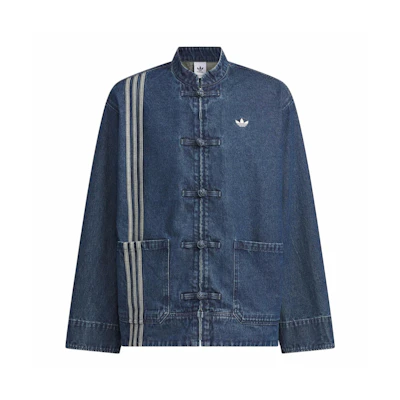 adidas Originals CTT 3.0 Denim Lunar New Year Striped Vintage Jacket Blue Unisex JZ9928