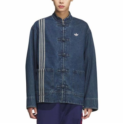 adidas Originals CTT 3.0 Denim Lunar New Year Striped Vintage Jacket Blue Unisex JZ9928 Order adidas Originals CTT 3.0 Denim Lunar New Year Striped Vintage Jacket Blue Unisex JZ9928