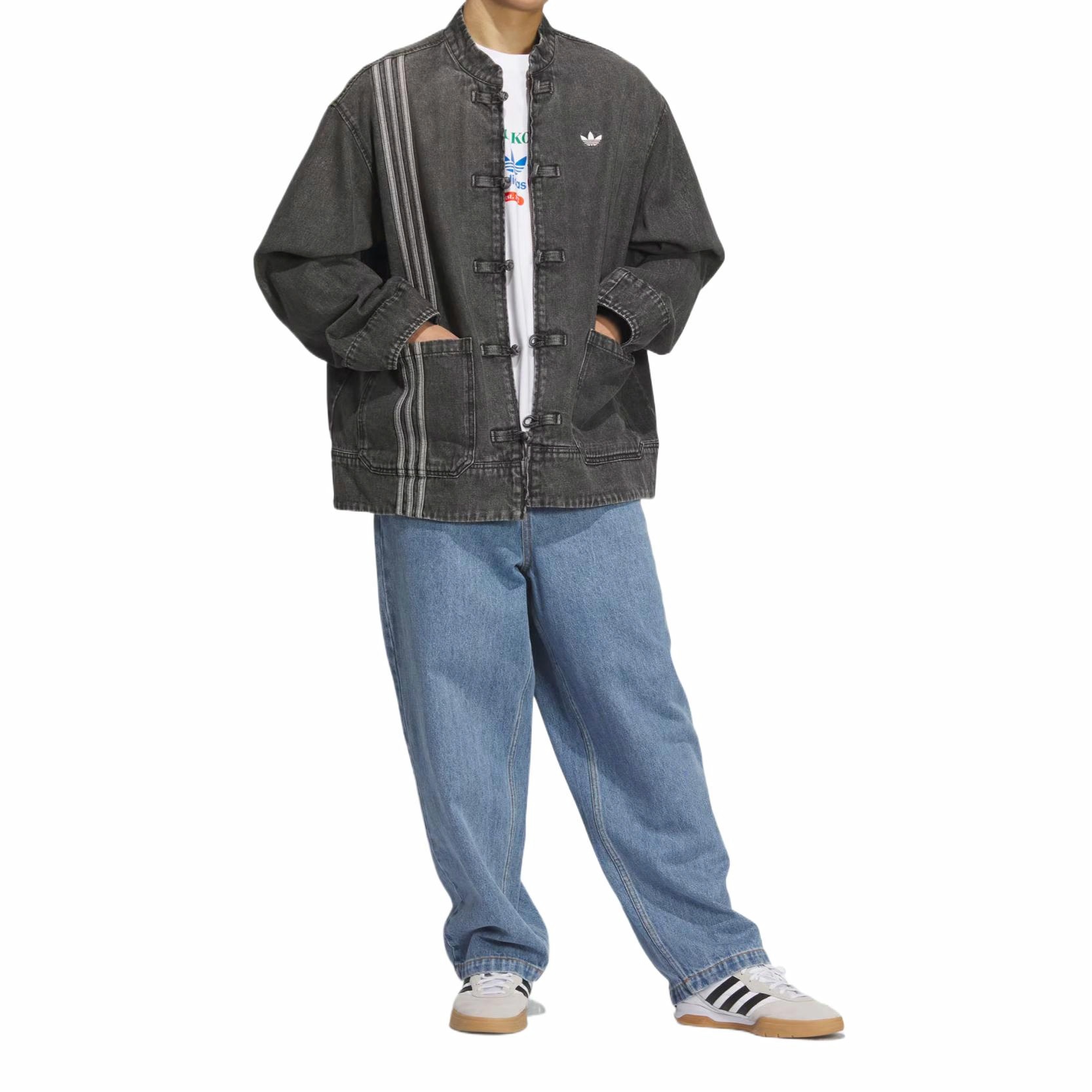 Purchase 아디다스 오리지널스 CTT 3.0 뱀의 해 루즈 데님 재킷 블랙 유니섹스 JY8275