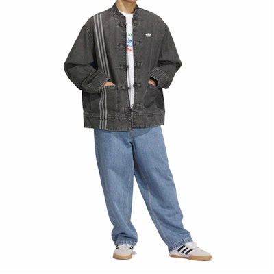 아디다스 오리지널스 CTT 3.0 뱀의 해 루즈 데님 재킷 블랙 유니섹스 JY8275 Purchase 아디다스 오리지널스 CTT 3.0 뱀의 해 루즈 데님 재킷 블랙 유니섹스 JY8275