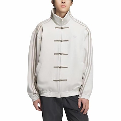 adidas Originals CTT Snake Year Limited Stripe Jacket Alunite Brown Unisex. JZ9944 Details for adidas Originals CTT Snake Year Limited Stripe Jacket Alunite Brown Unisex. JZ9944