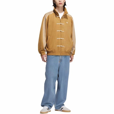 adidas Originals CTT Year of the Snake Retro Striped Jacket Bronze Unisex. JZ9926 Purchase adidas Originals CTT Year of the Snake Retro Striped Jacket Bronze Unisex. JZ9926