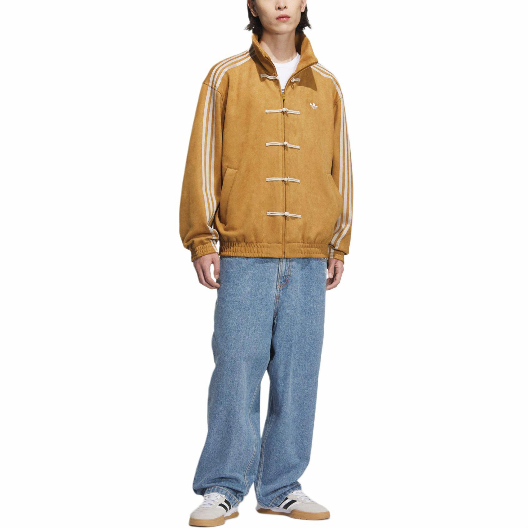 Details for adidas Originals CTT Year of the Snake Jaket Retro Garis Perunggu Unisex. JZ9926