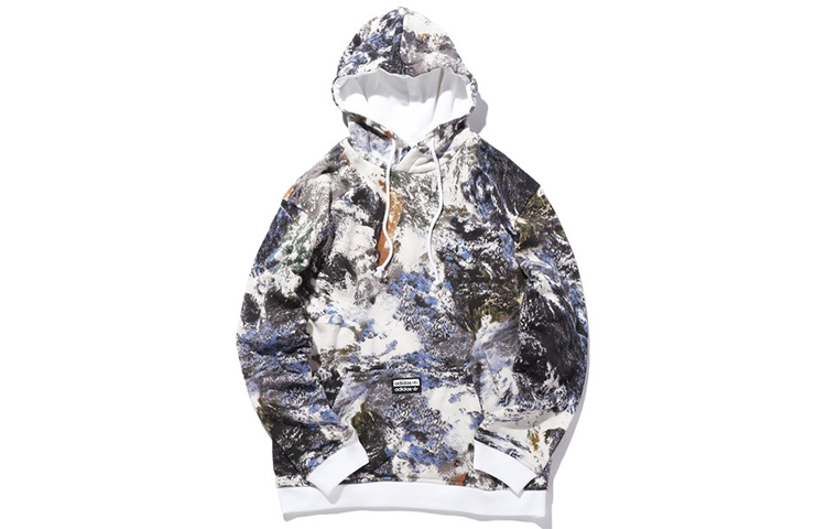 adidas Originals D Grp Earth Print Hoodie Multicolor Pullover Sweatshirt GD9287