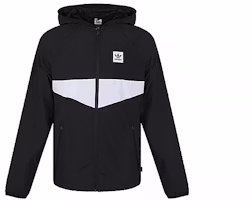 adidas Originals Dekum Packable Windbreaker Jacket Black Sportswear FH8187