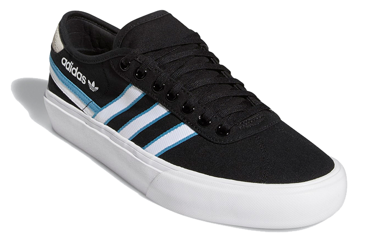 Lookbook 아디다스 오리지널 델팔라 '블랙/화이트/블루' FY7480