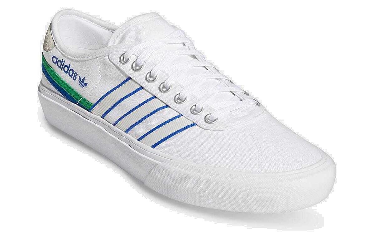 Lookbook 아디다스 오리지널스 델팔라 '화이트 비비드 그린' (70 characters) FY7479