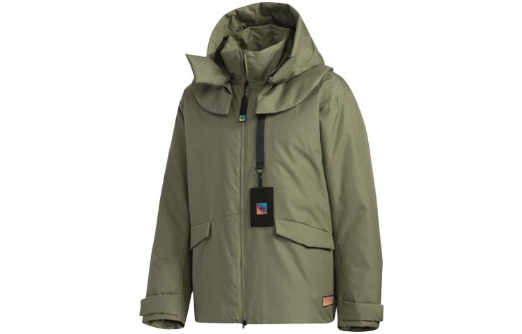adidas Originals Detachable Inner Multi-Pocket Insulated Down Jacket Green Men GT7285