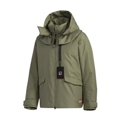 adidas Originals Detachable Inner Multi-Pocket Insulated Down Jacket Green Men GT7285