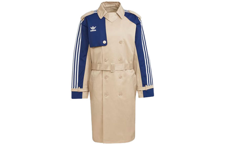 Order adidas Originals Double-Breasted Trench Coat Khaki H33465