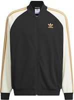 adidas Originals Doubleknit SST Retro Track Jacket Black Mens Long Sleeve Striped IX4240 adidas Originals Doubleknit SST Retro Track Jacket Black Mens Long Sleeve Striped IX4240