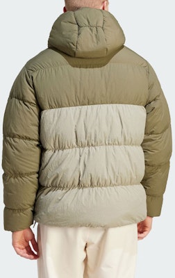 adidas Originals Down Regen Adv Puffer Jacket Olive Green Hooded Coat. HZ0682 Lookbook adidas Originals Down Regen Adv Puffer Jacket Olive Green Hooded Coat. HZ0682