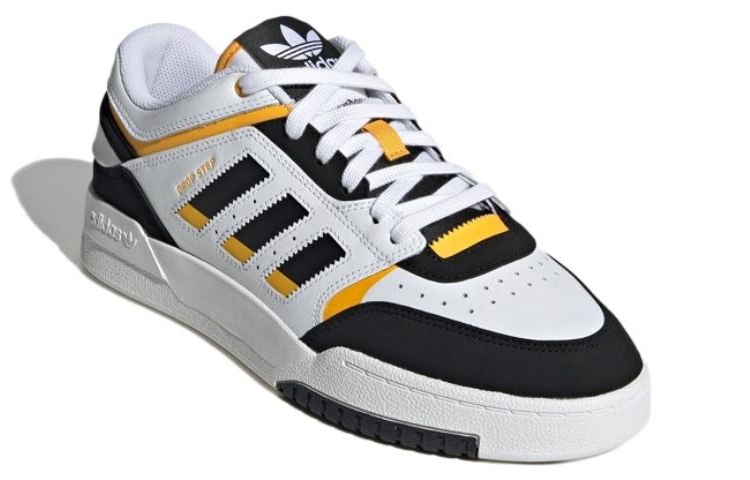 Shop adidas originals Drop Step Low 耐磨輕便 低筒 板鞋 男女同款 白黑黃