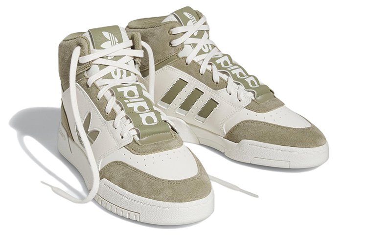 Lookbook 阿迪达斯三叶草 Drop Step XL “橄榄绿/奶油白” FZ5709