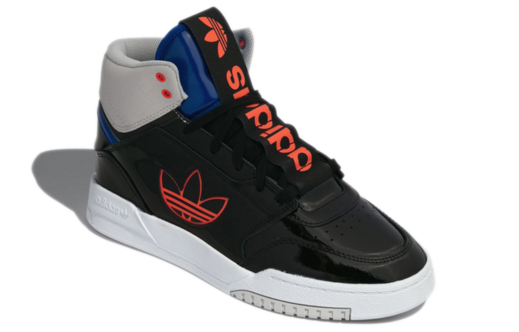 Lookbook adidas originals Drop Step XLT 舒適 耐磨 中筒 板鞋 男女款 炭黑