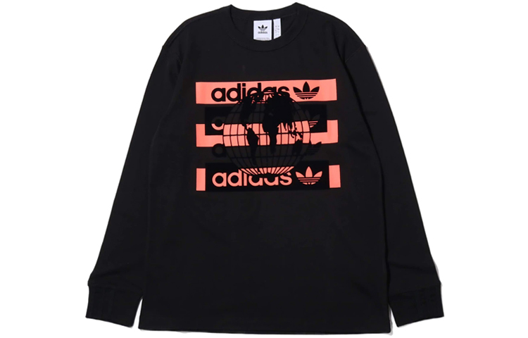 adidas Originals Earth Graphic Long-Sleeve Sweatshirt Black () FM2238