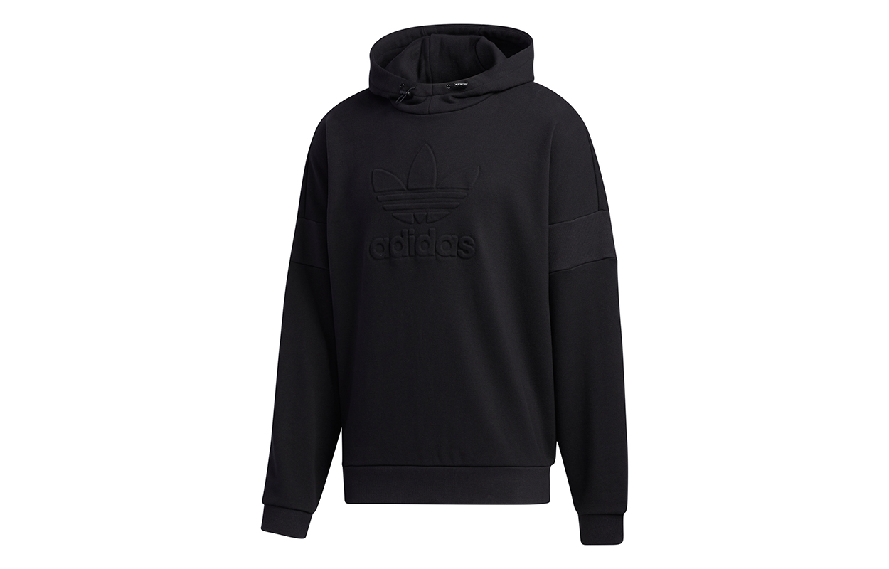 adidas Originals Embossed Hoodie Pullover Black GT7299