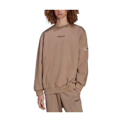 adidas Originals Embroidered Logo Brown Crewneck Sweatshirt HM2664