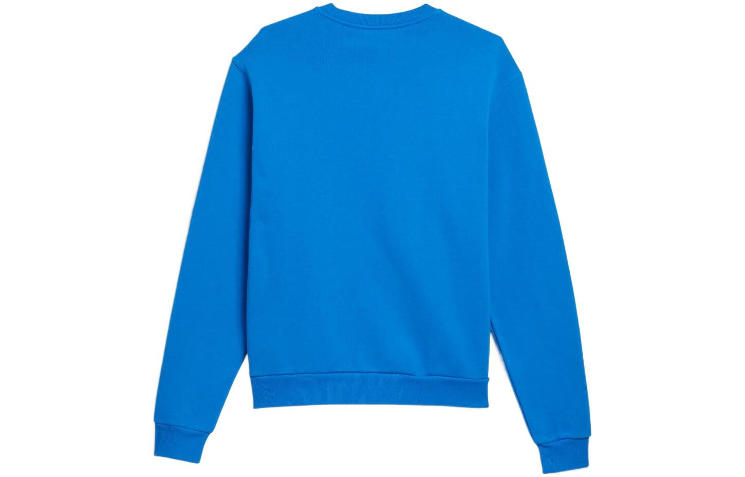 adidas Originals Embroidered Logo Crewneck Long Sleeve Sweatshirt Blue Unisex HK9869