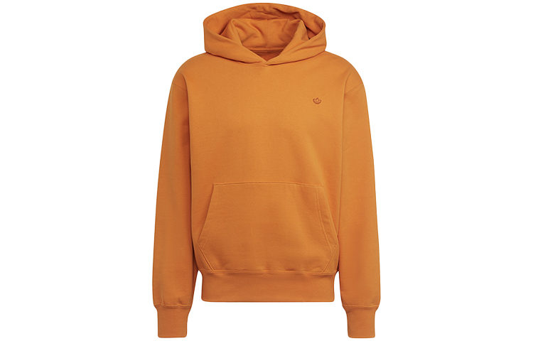 adidas Originals Embroidered Logo Orange Hoodie - Unisex Casual Sportswear HF6372