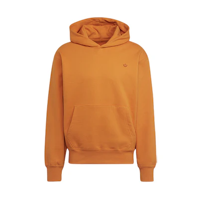 adidas Originals Embroidered Logo Orange Hoodie - Unisex Casual Sportswear HF6372