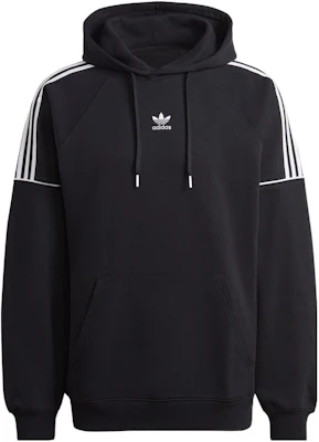 adidas Originals Embroidered Logo Striped Pullover Hoodie Black HK7309 Buy adidas Originals Embroidered Logo Striped Pullover Hoodie Black HK7309