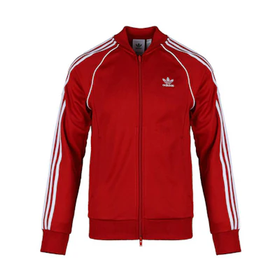 adidas Originals Energy Red Full-Zip Track Jacket DV1514
