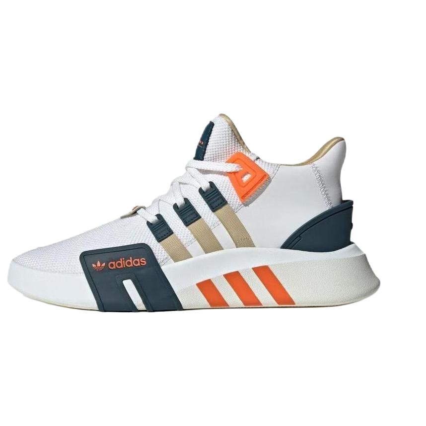 adidas Originals EQT Bask ADV White Orange Retro Comfort Mid-top Sneaker. JI4272